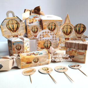 Caja decorativa modelo "Aventura en el cielo"