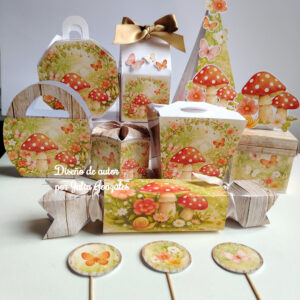 Caja decorativa modelo "Bosque encantado"