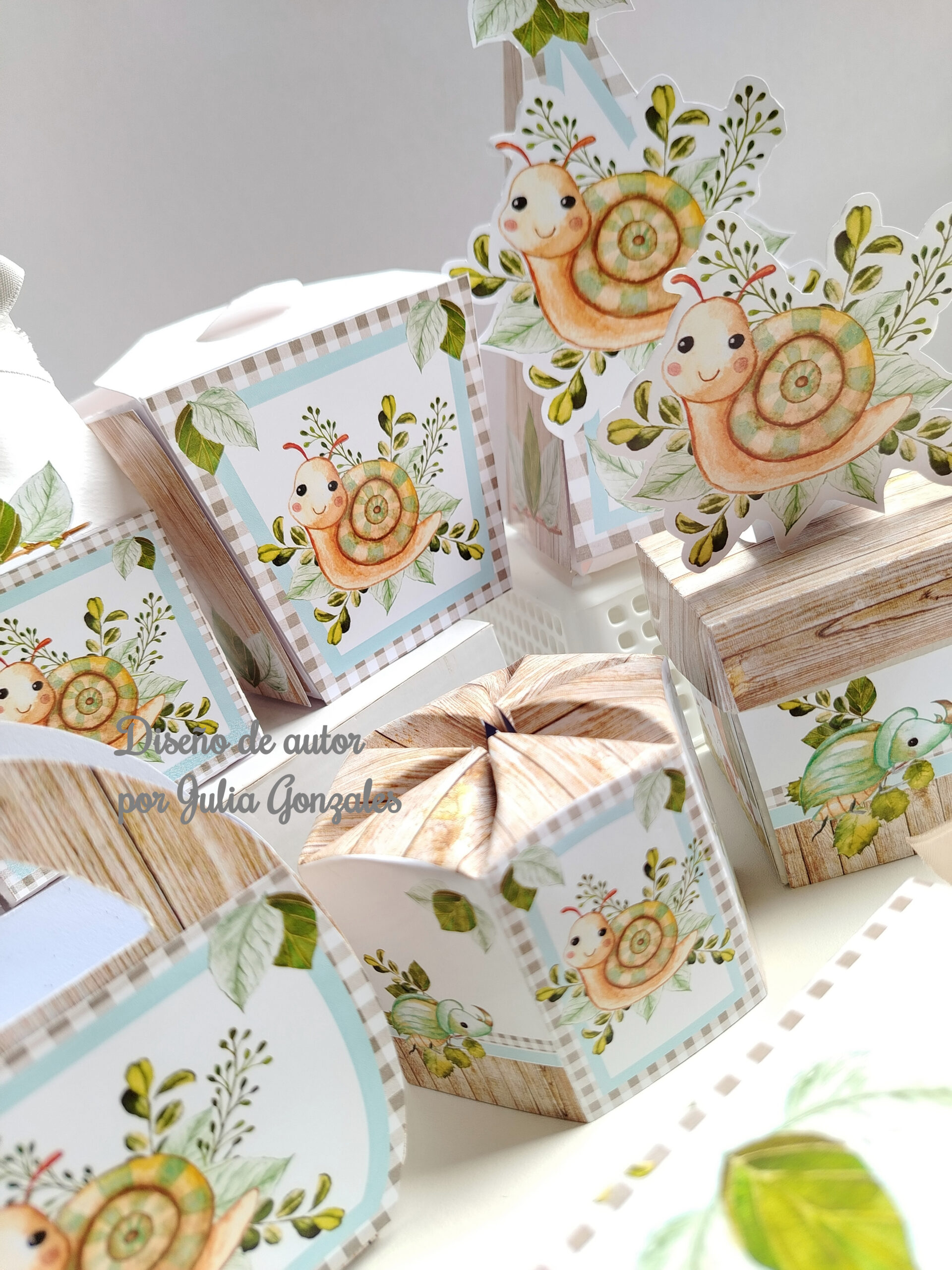 Caja decorativa modelo "Dulce caracolito" - Imagen 2