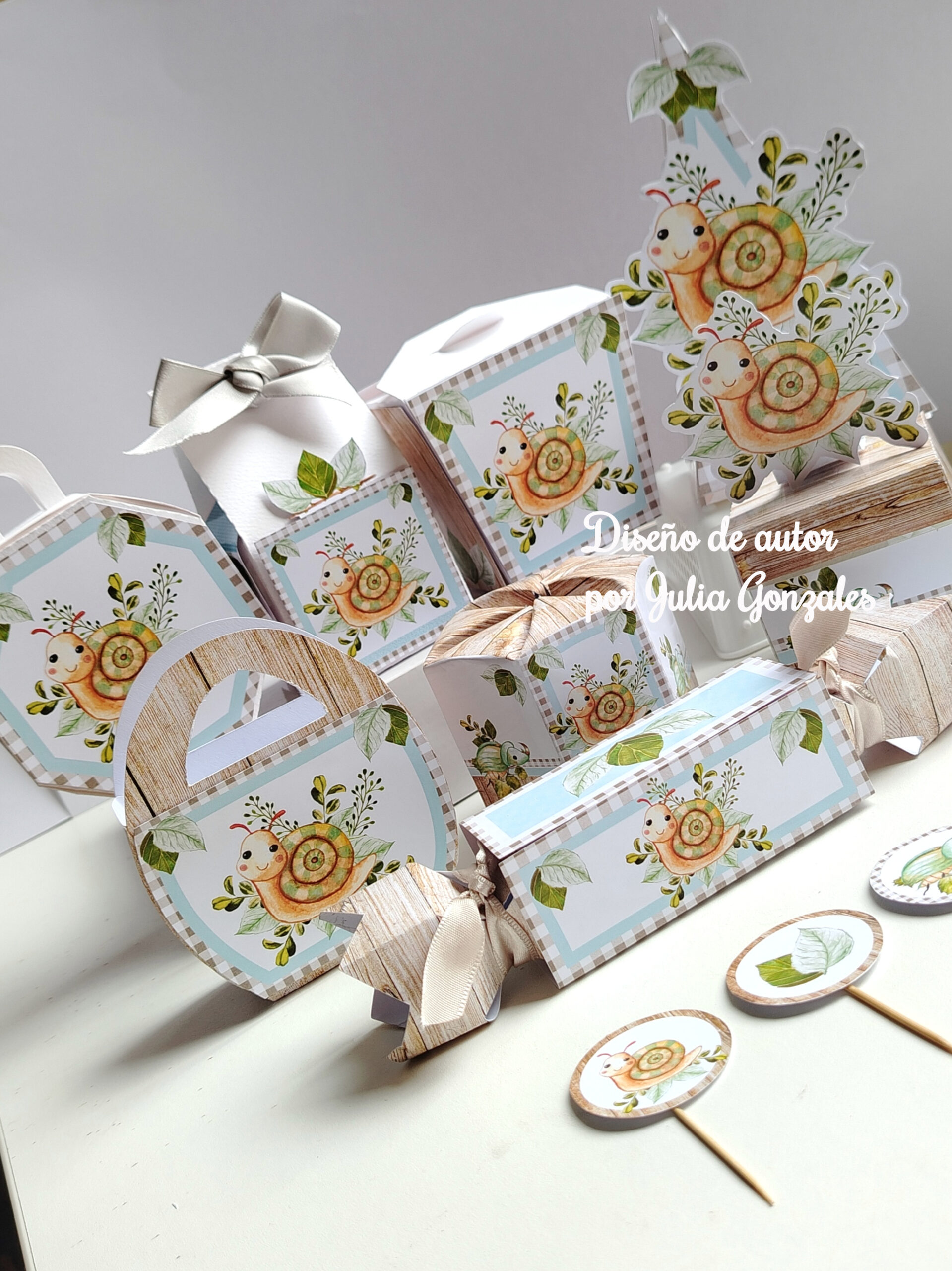 Caja decorativa modelo "Dulce caracolito" - Imagen 3