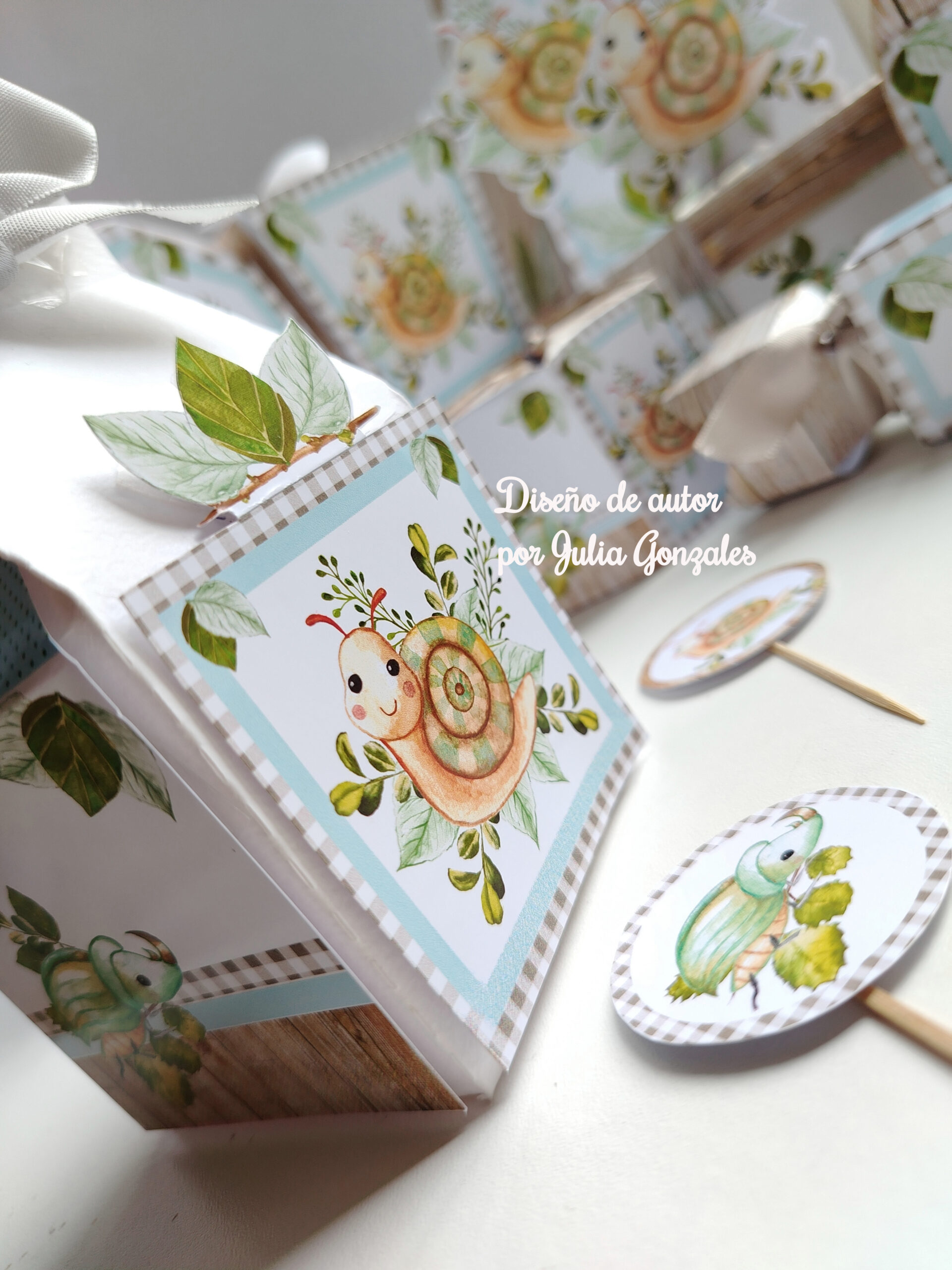 Caja decorativa modelo "Dulce caracolito" - Imagen 4