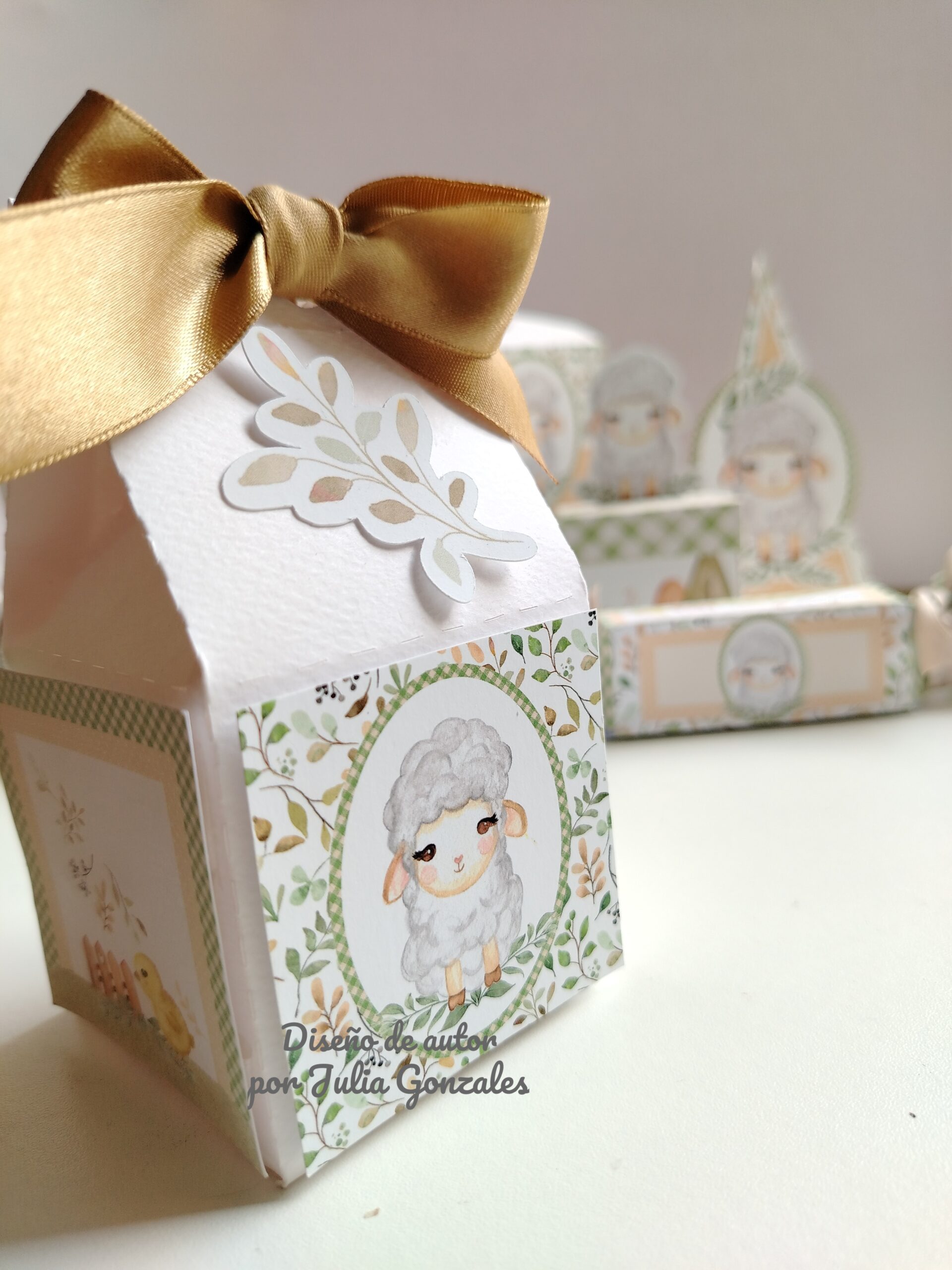 Caja decorativa modelo "Tierna ovejita" - Imagen 2