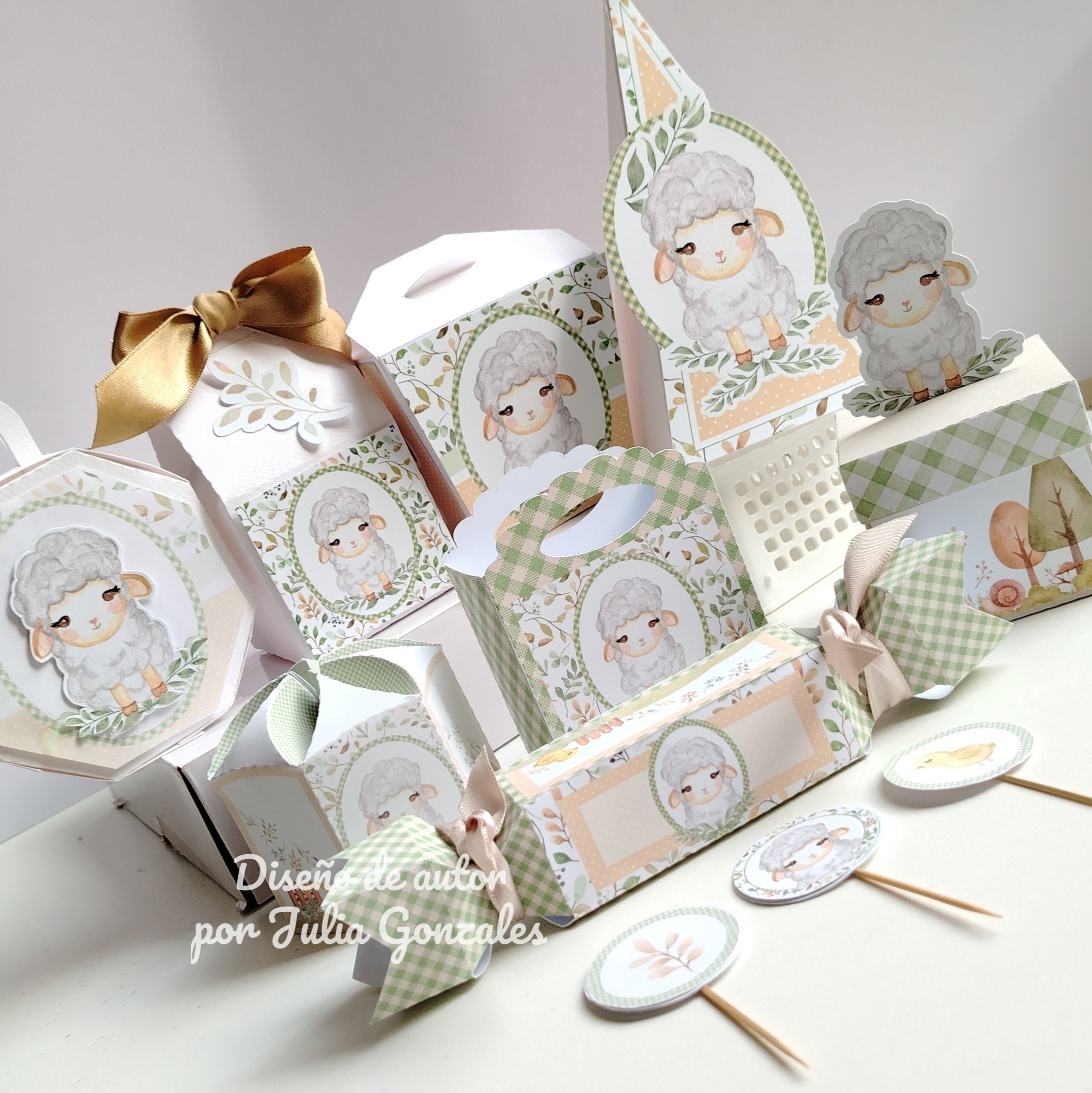 Caja decorativa modelo "Tierna ovejita" - Imagen 3