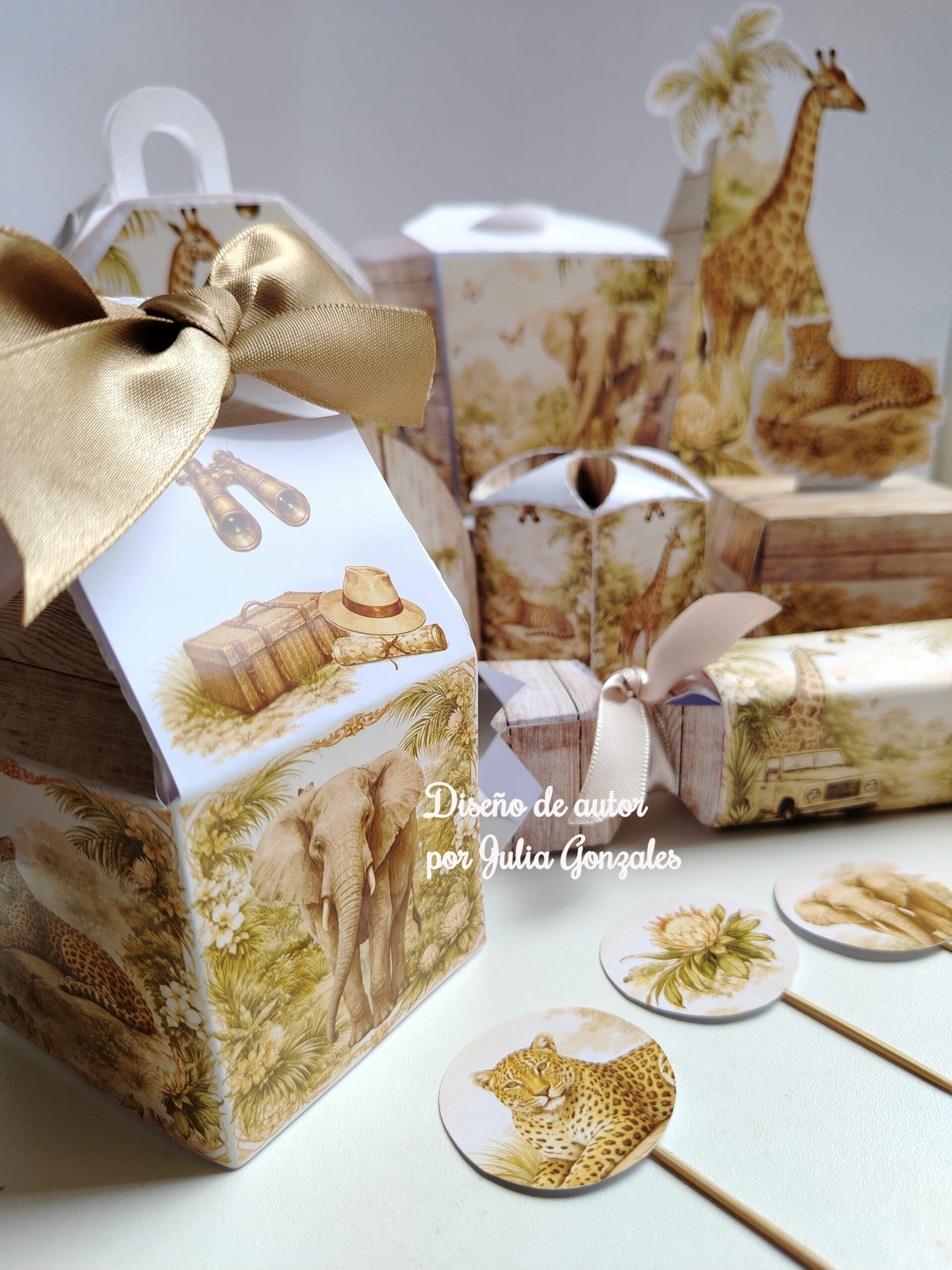 Caja decorativa modelo "Safari chic" - Imagen 3