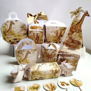 Caja decorativa modelo "Safari chic"