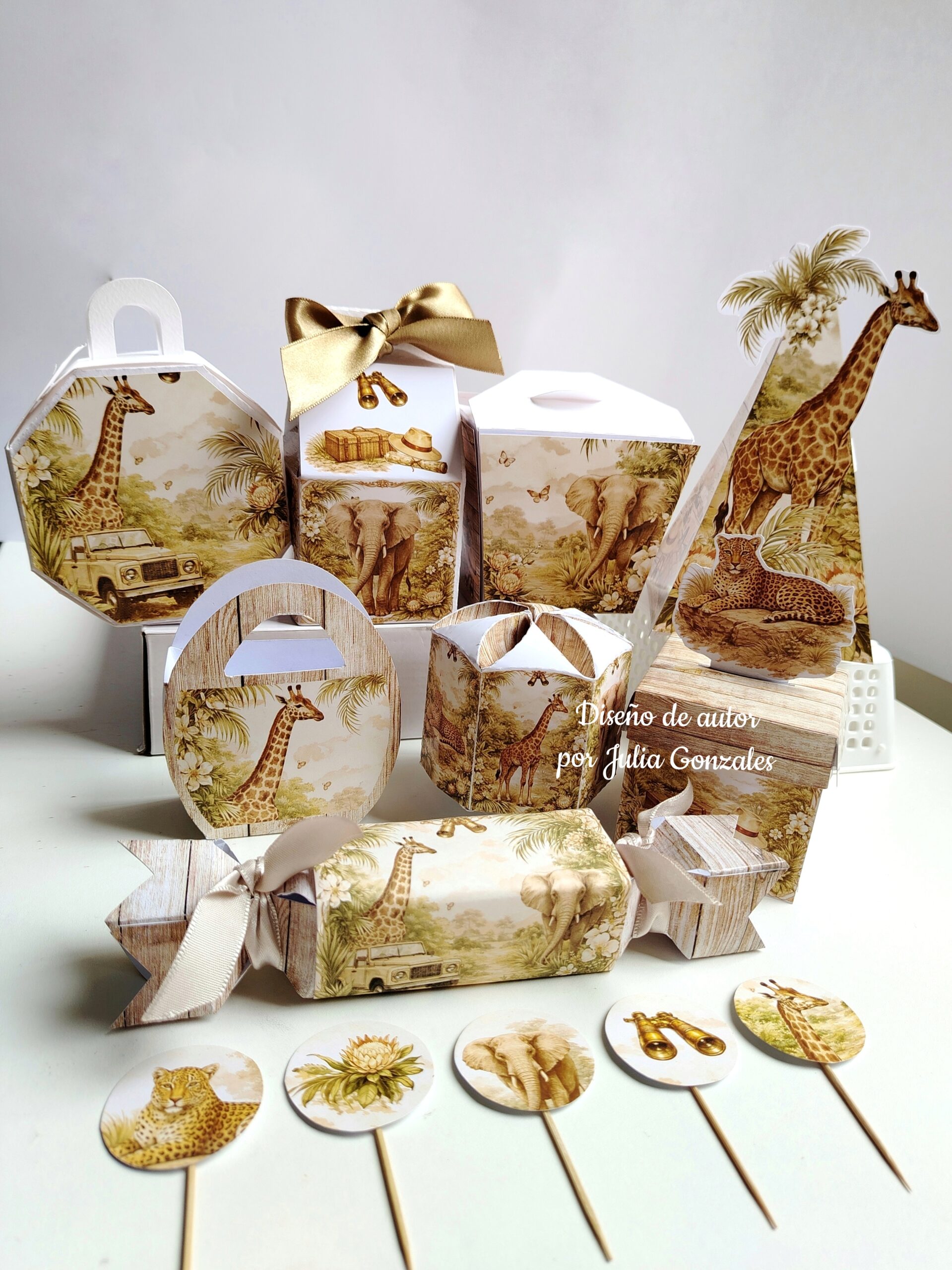 Caja decorativa modelo "Safari chic"