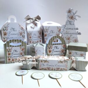Caja decorativa de Primera Comunión modelo "Gracia serena"