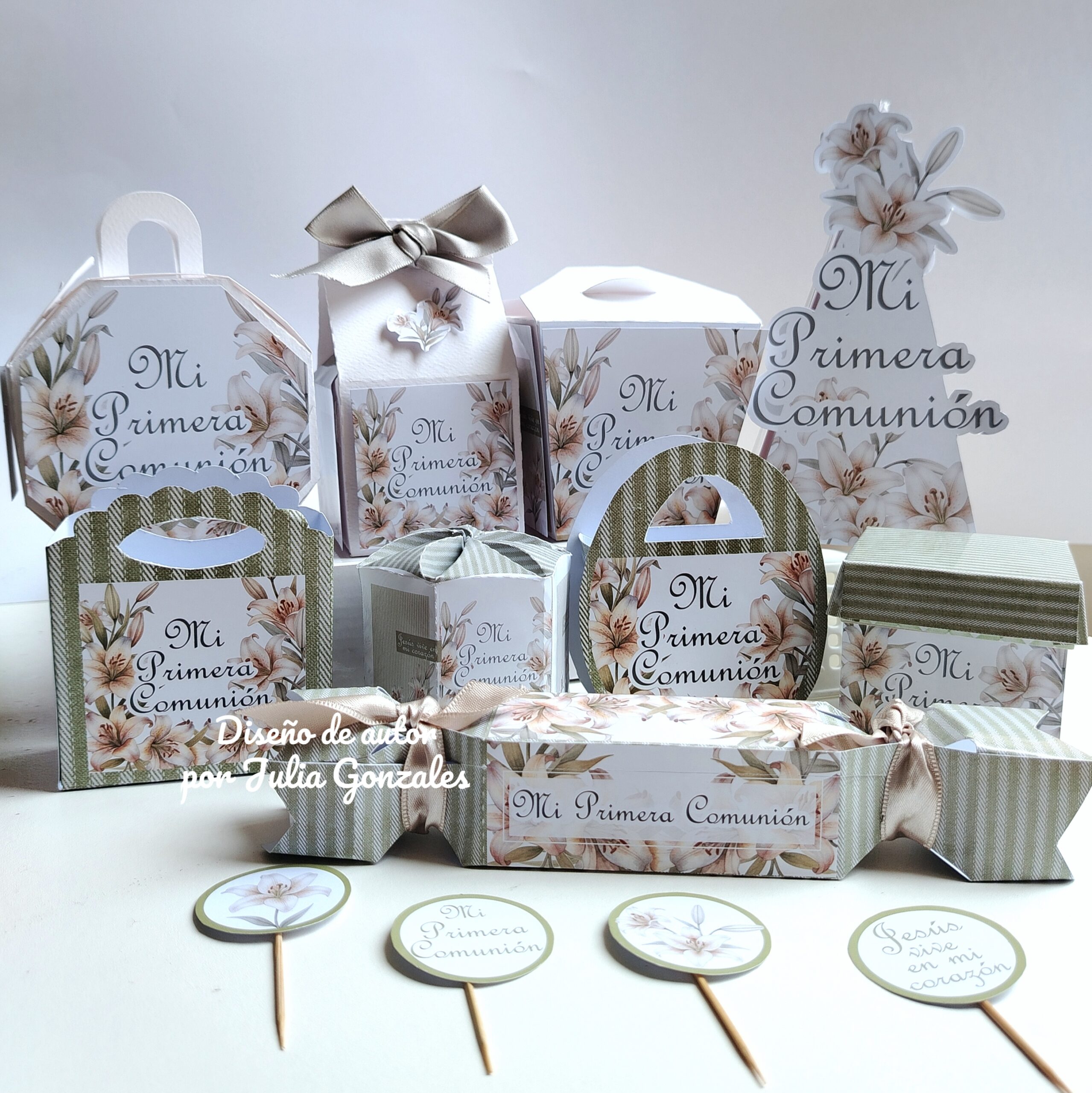 Caja decorativa de Primera Comunión modelo "Gracia serena"