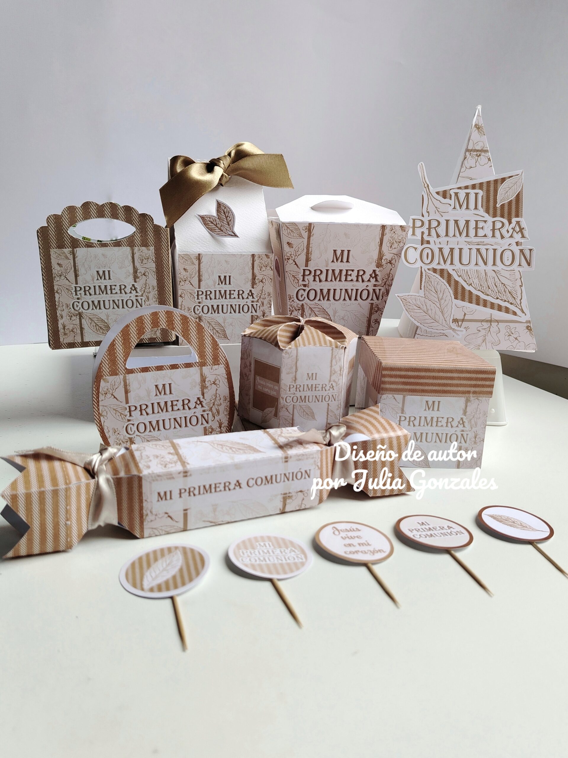 Caja decorativa de Primera Comunión modelo "Raíces de fe"